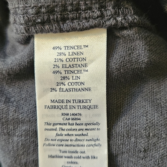 Faherty Linen Blend Pull On Jogger Stylenpant Size Small - Picture 6 of 6